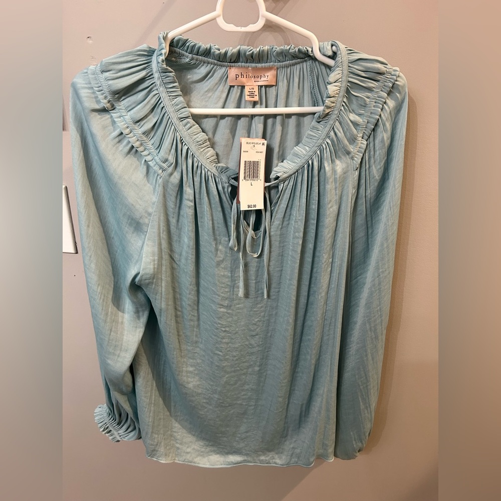 NEW Philosophy Republic Clothing top Aqua Mist